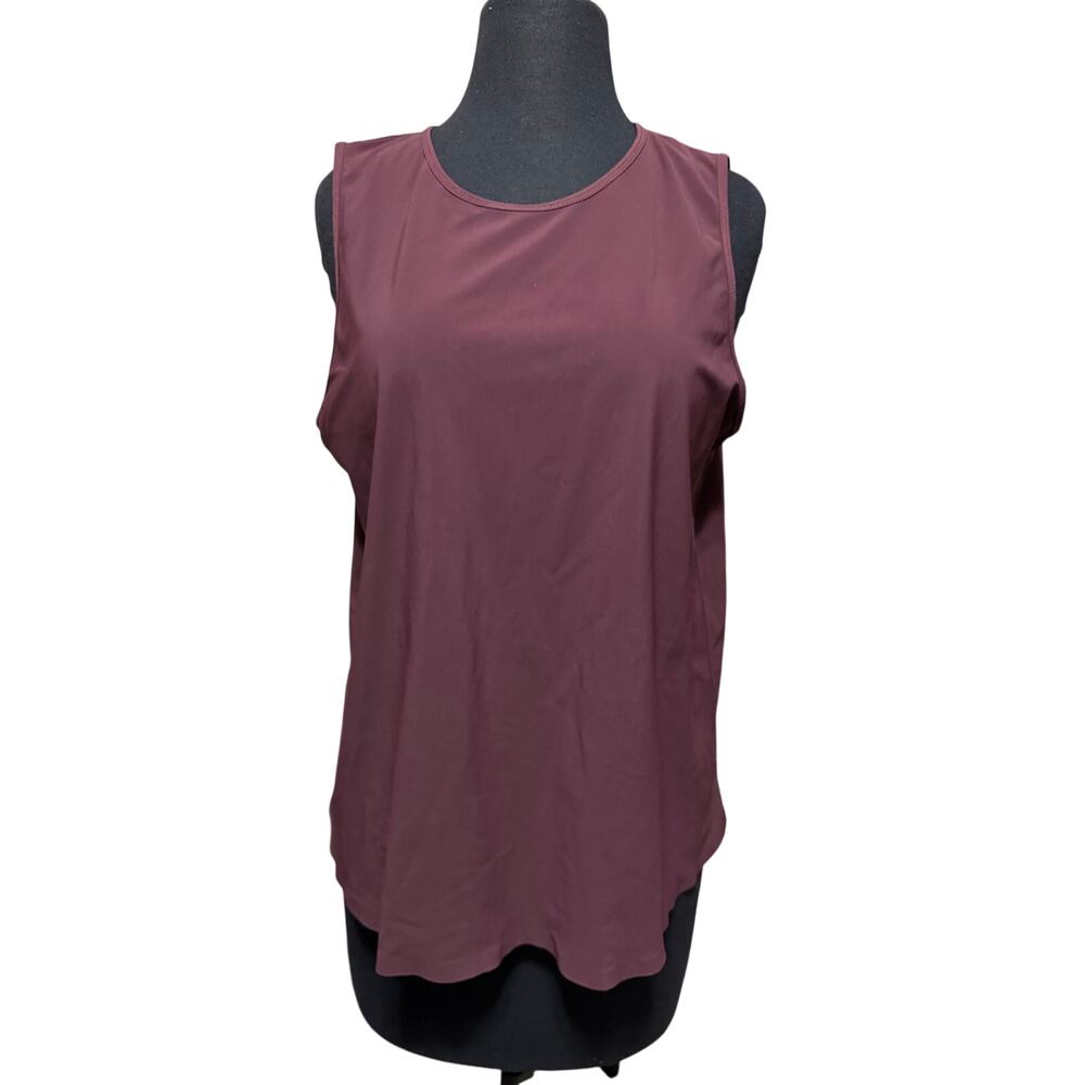 Lululemon open back burgundy tank - size L
